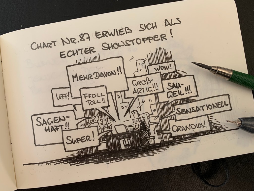 Der Showstopper: In einer Präsentation wären viele froh um stehenden Beifall.