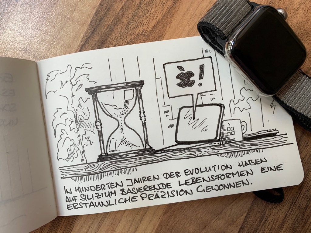 Von der Sanduhr bis zur Apple-Watch: Silizium und Pünktlichkeit gehen Hand in Hand.